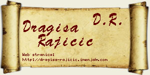 Dragiša Rajičić vizit kartica